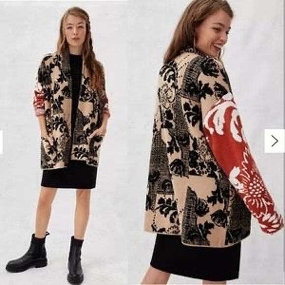 Anthropologie LOLA COCOON‎ JACKET Sweater Swing Cardigan - Picture 1 of 8